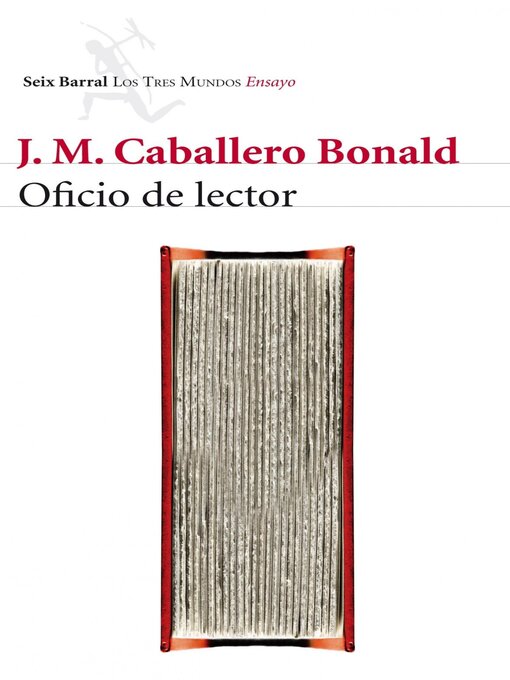 Title details for Oficio de lector by José Manuel Caballero Bonald - Wait list